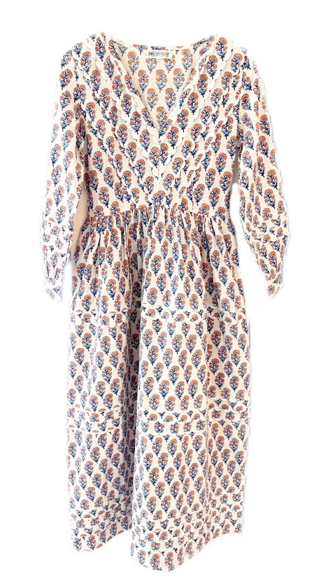 Pink City Prints Portofino Dress, Peach ...